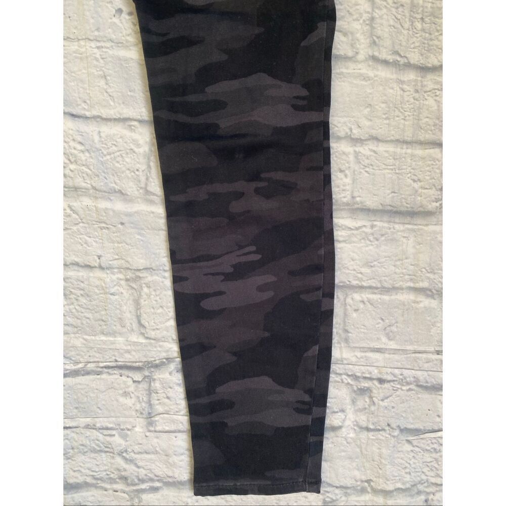 Express women 4 cotton blend low rise ankle legging stella camo black and grey - Picture 2 of 11